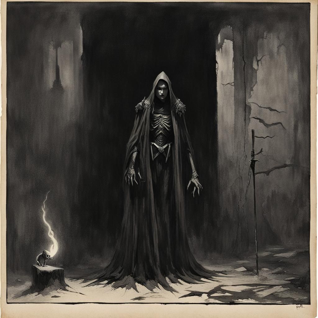 Grimdark Image in the Style of Early Photography