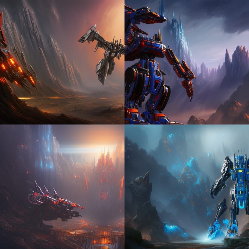 Transformers: Detailed Matte Painting in Deep Color