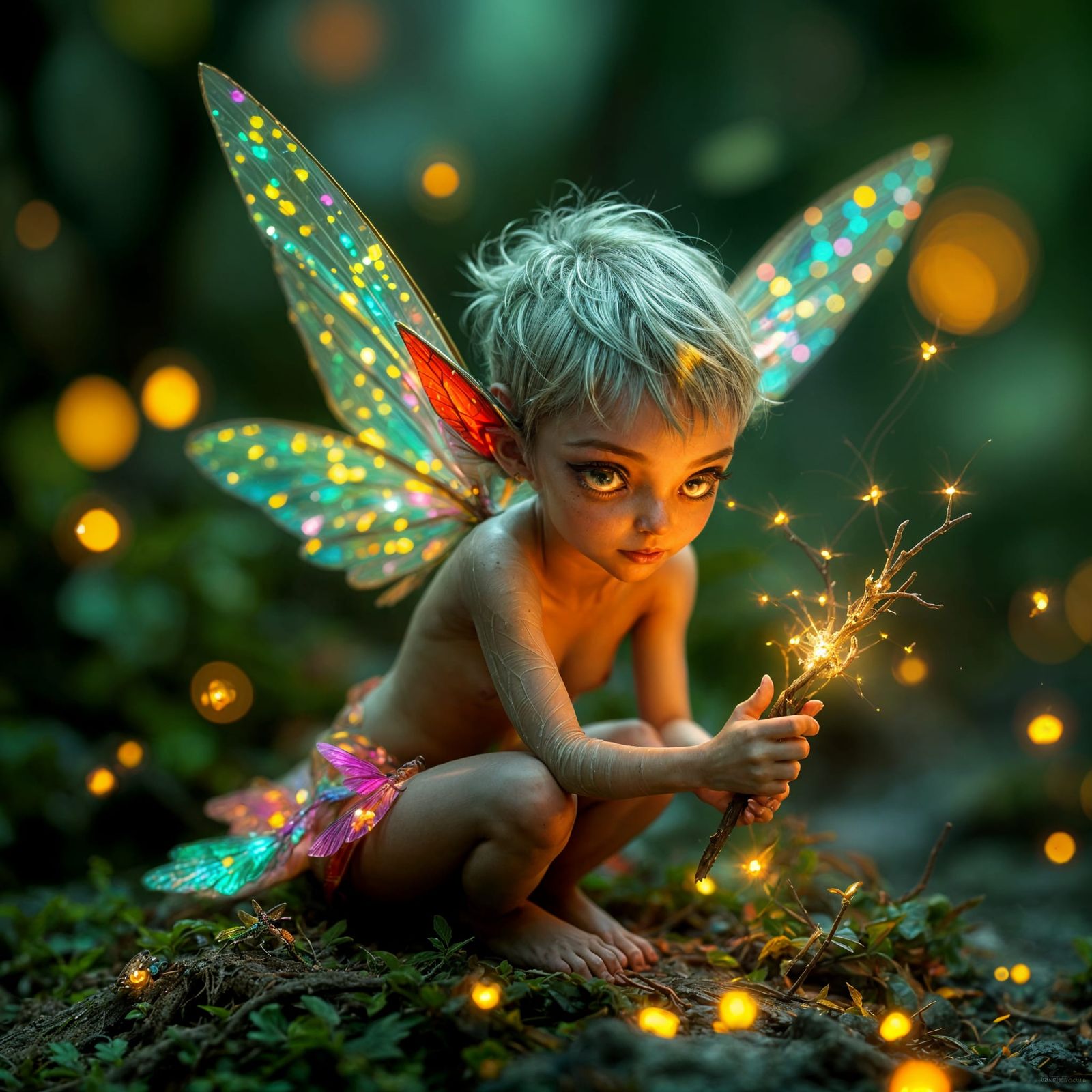 Pixie in Dark Fantasy Style