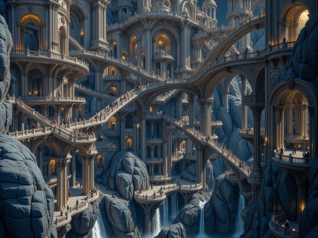 Cosmic Library in Starstorm with Monks and Galaxies