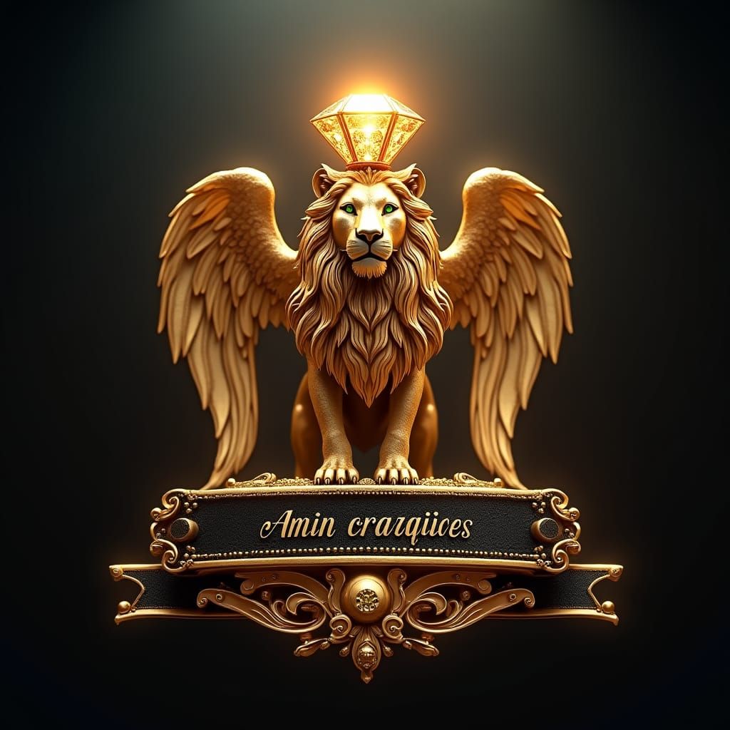 Luxurious Golden Annual Result 2024 Logo Design