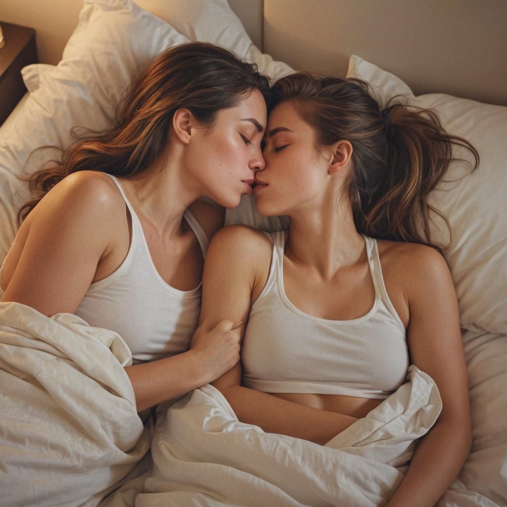 Intimate Portrait of Two Women Sleeping
