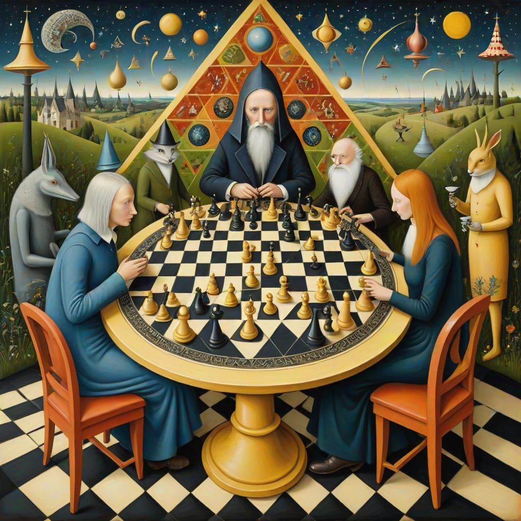 Psychedelic Utopia: A Bizarre Chess Game