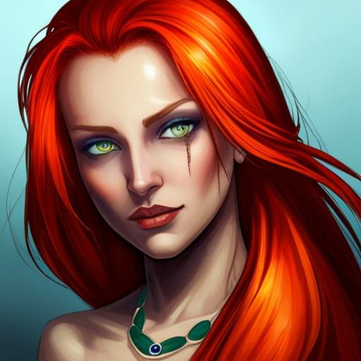 Beautiful Braavosi Courtesan Portrait in Digital Art Style