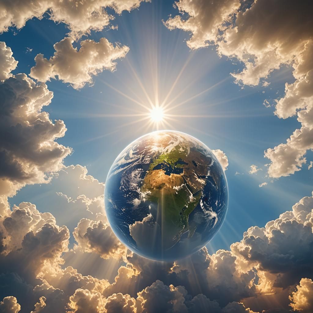 Earth Bathed in Divine Light