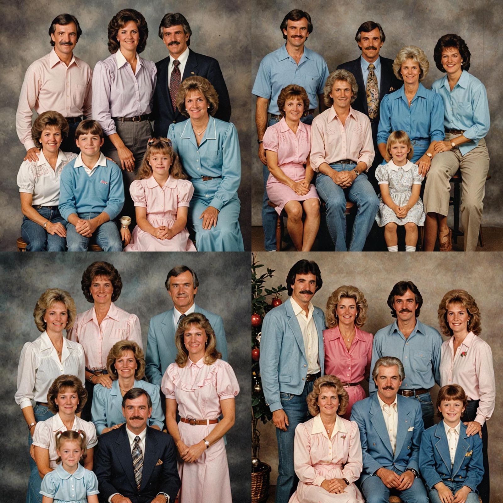 Awkward Family Photo from the 1980s