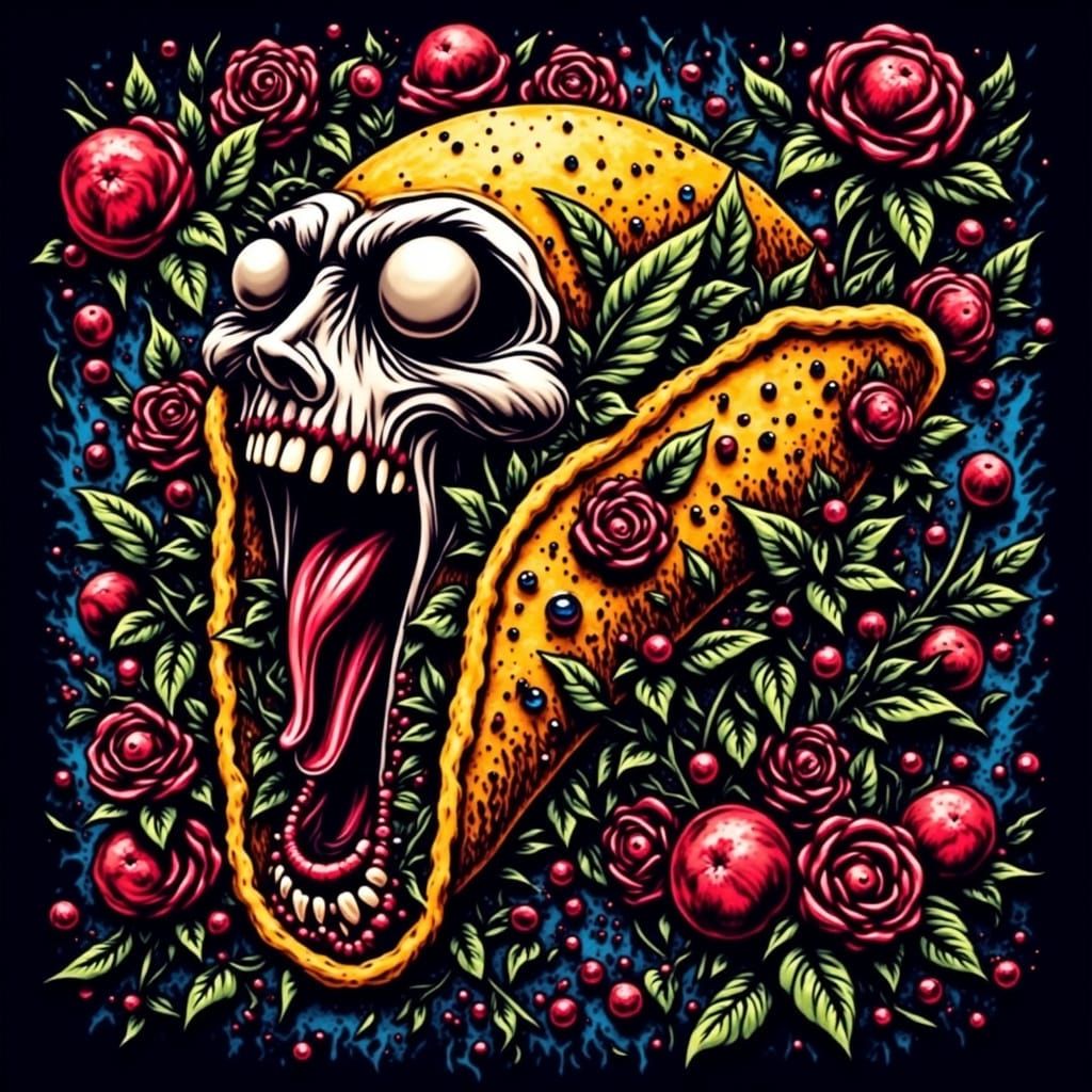 Screaming Taco in Screamo Flux Style