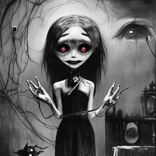 Horror Girl with Music Box, Umezu Style