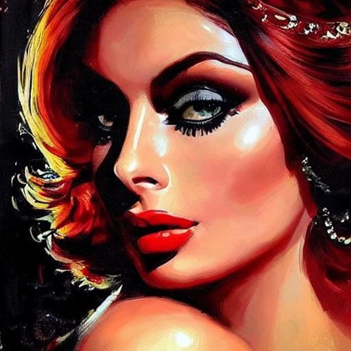 Sophia Loren #25 [Hot Wax Painting]