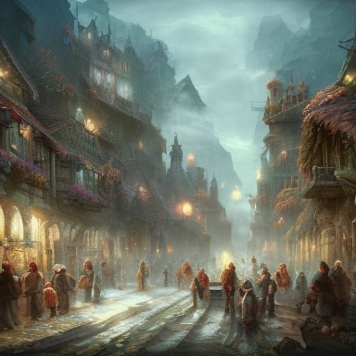 Cozy Fantasy Town