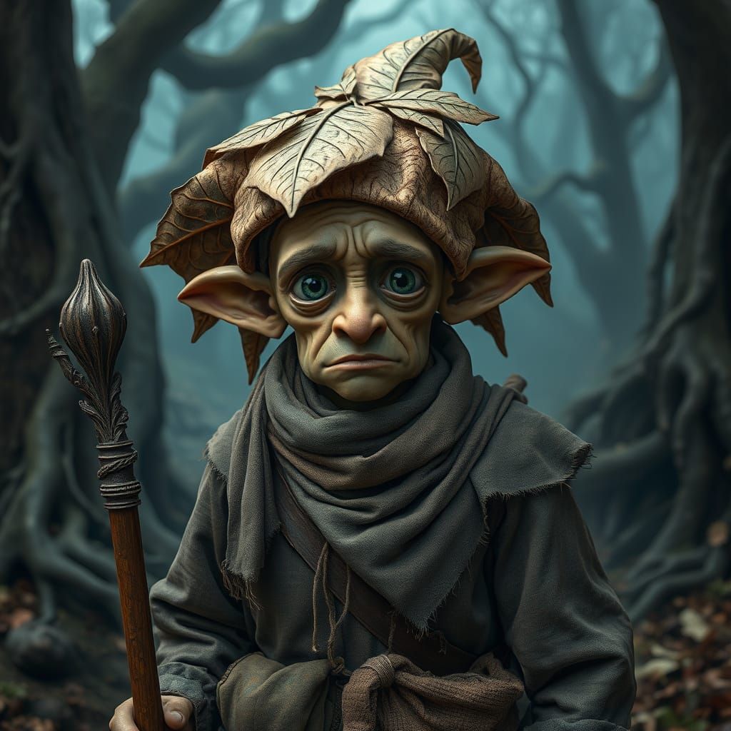 Ethereal Wanderer in an Enchanted Forest