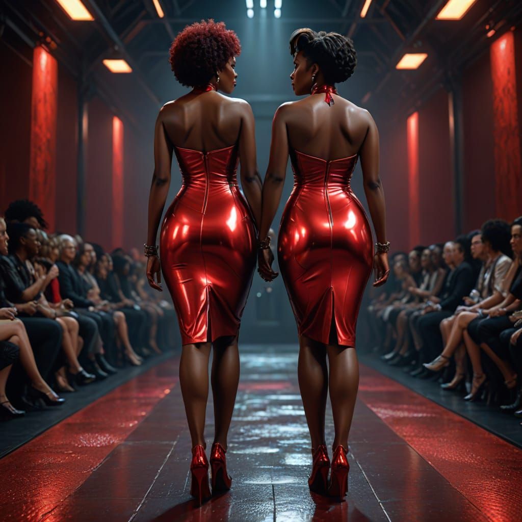 Ebony Goddesses Sizzle on the Catwalk