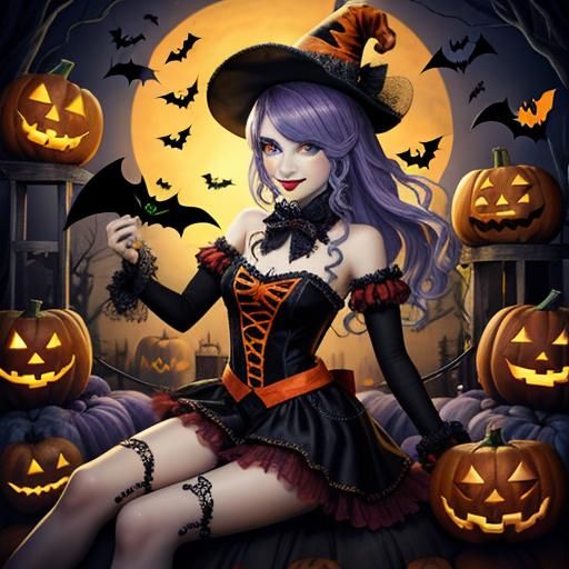 Festive Halloween Carnival AI Image