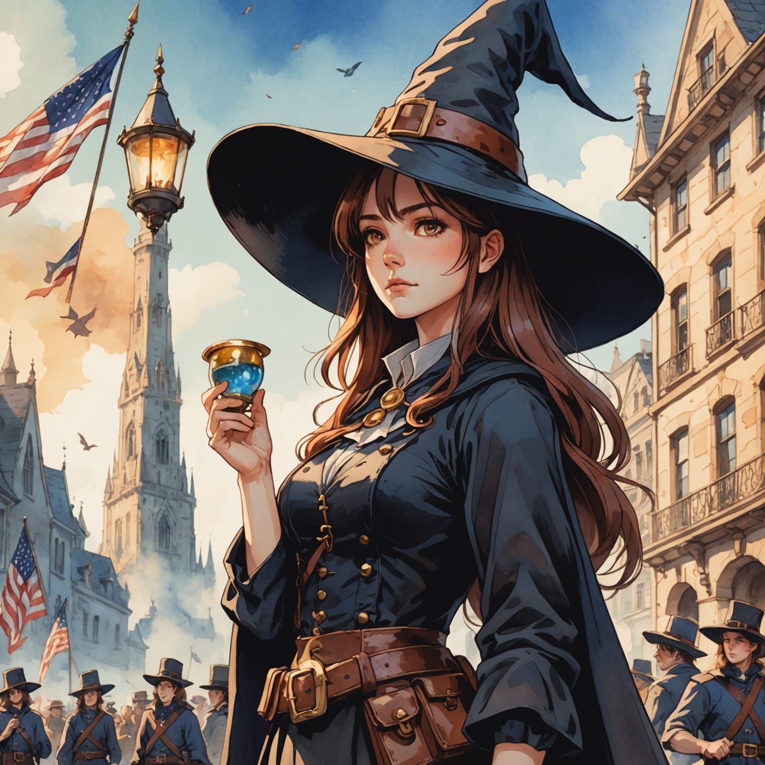 Time Traveling Witch Observes Memorial Day Parade