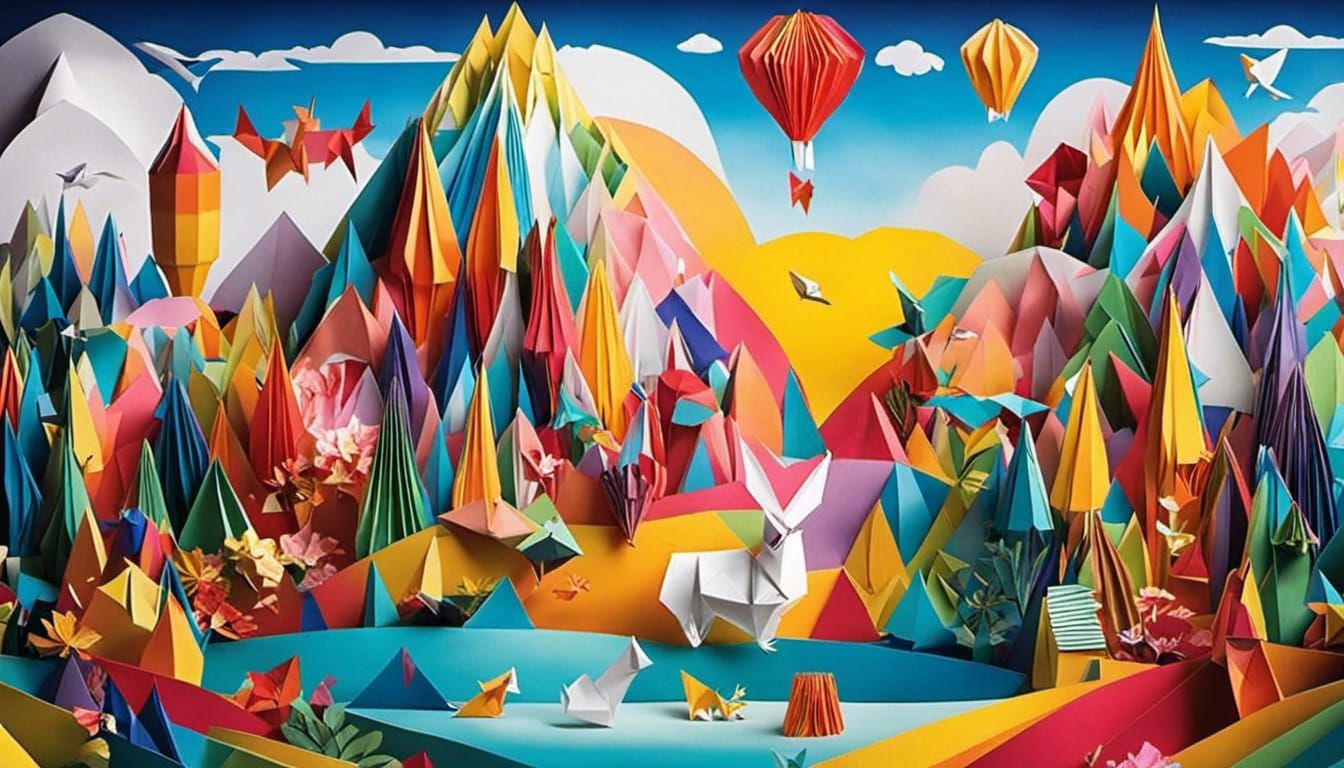 Origami World Papercraft in 3D