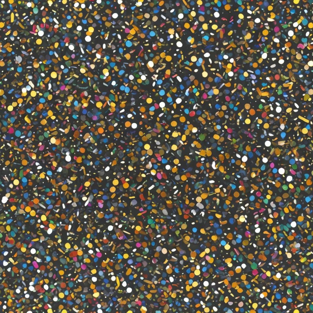 Metallic Sprinkles Macro in Oil Painting Style