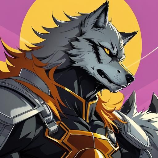 Anime Wolves: Dynamic Manga-Style Illustration