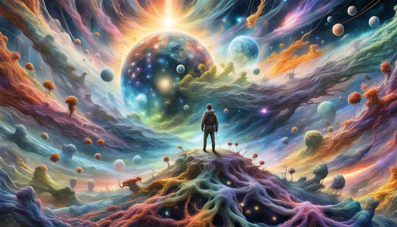 Galactic Surrealism: A Cosmic Landscape of Intertwined Galax...