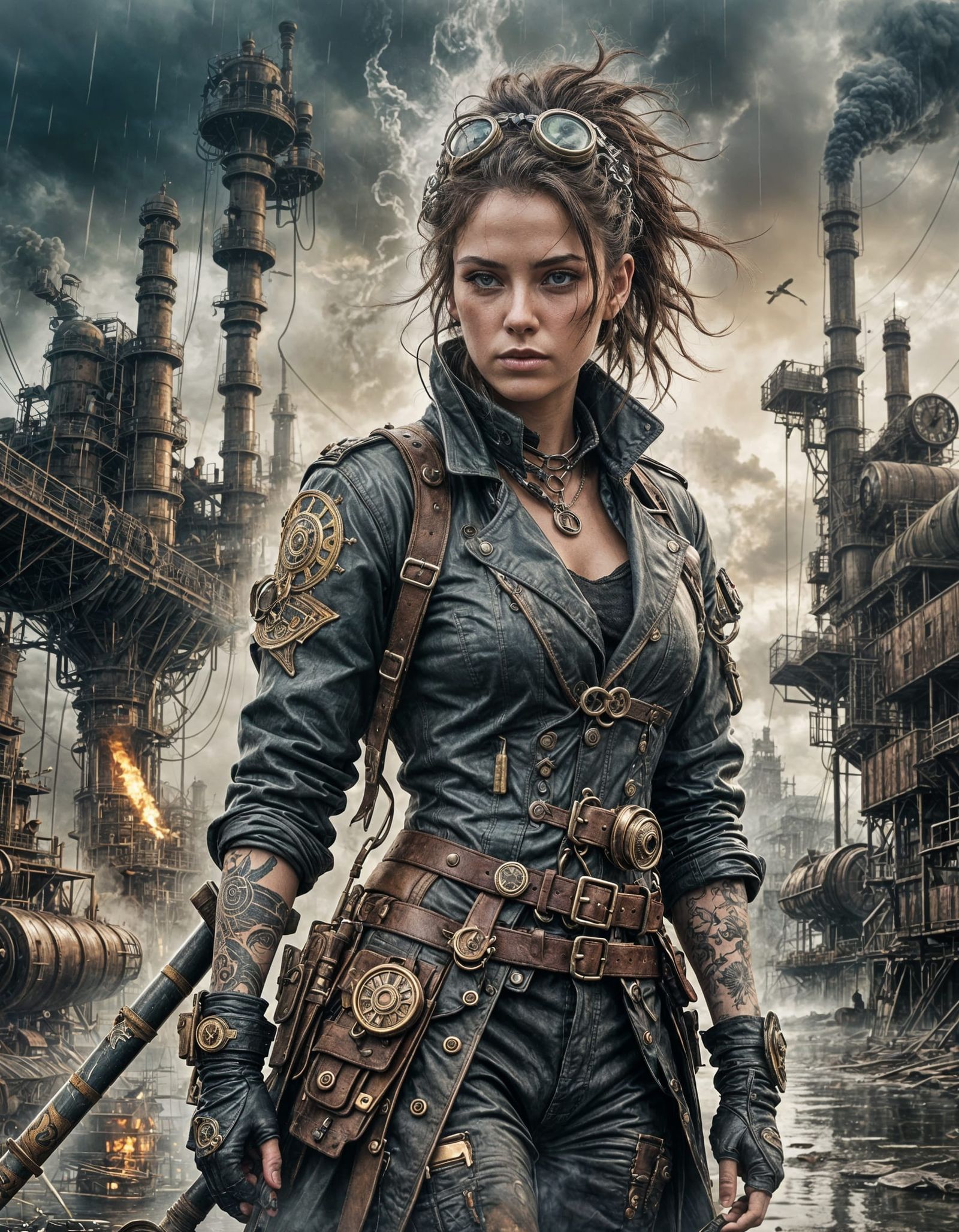 Steampunk Stalker in Post-Apocalyptic Reflection