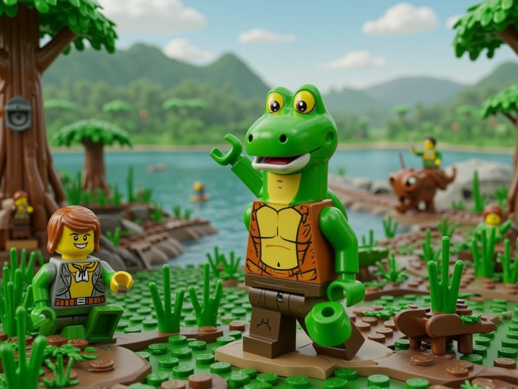 Pepe the Frog as a LEGO Adventure