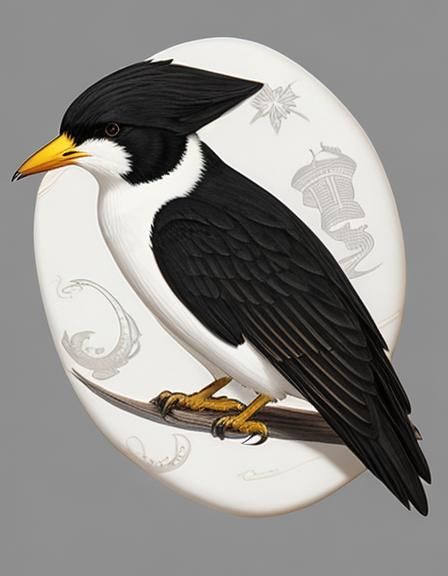 Detailed Scrimshaw Art Illustration