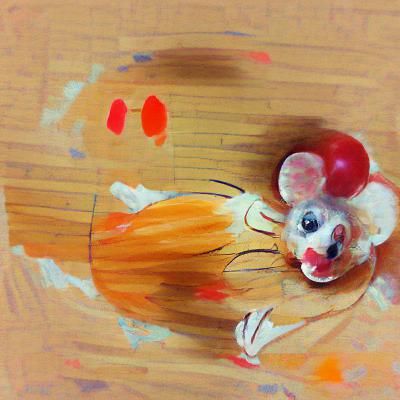 Four Panels: Clown, Orange, Mouse, Ghibli Anime