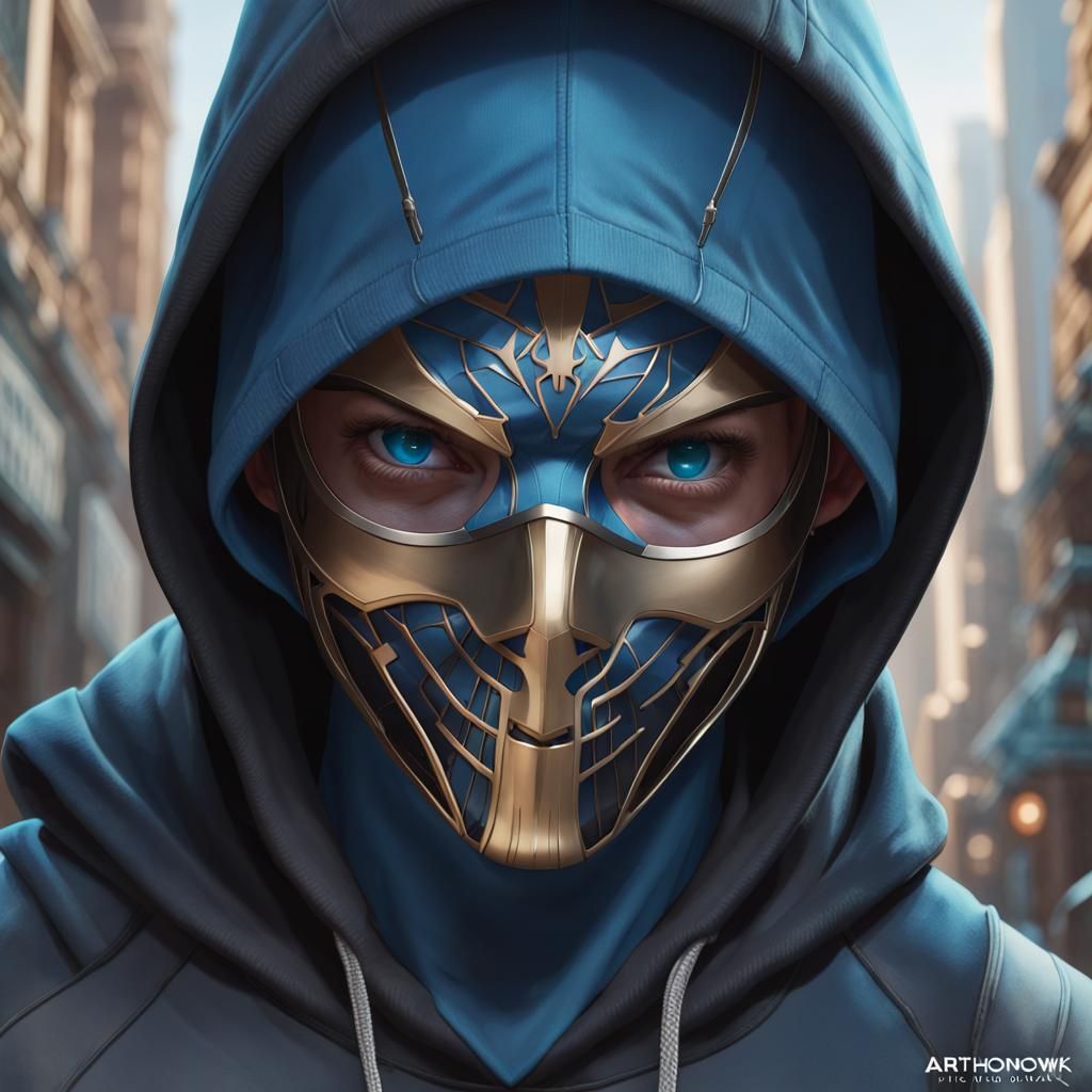 Spider-Man Portrait in Hyperdetailed Artstation Style