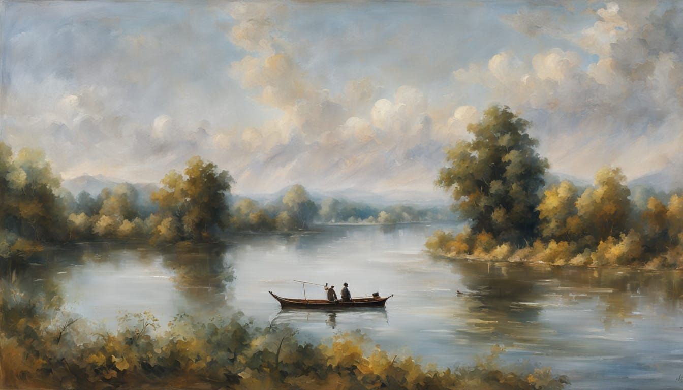 Serene Danube Wave in Warm Natural Light