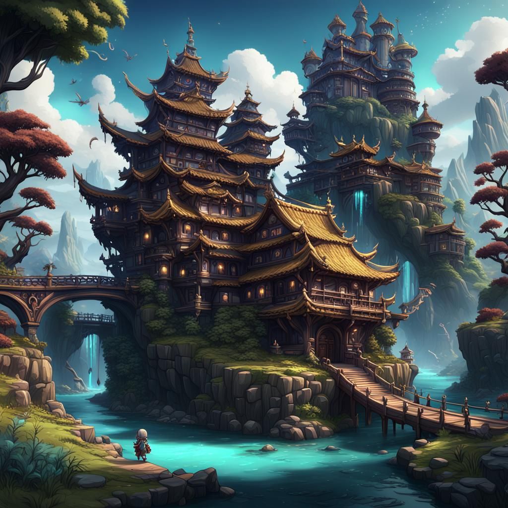 Chibi Harionago Fantasy Concept Art