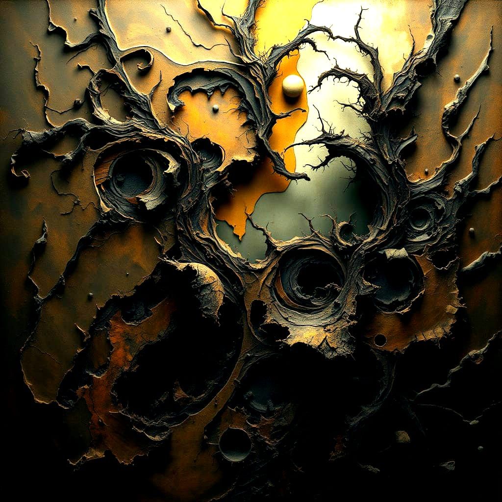 Dark Gothic Expressionism in Chiaroscuro