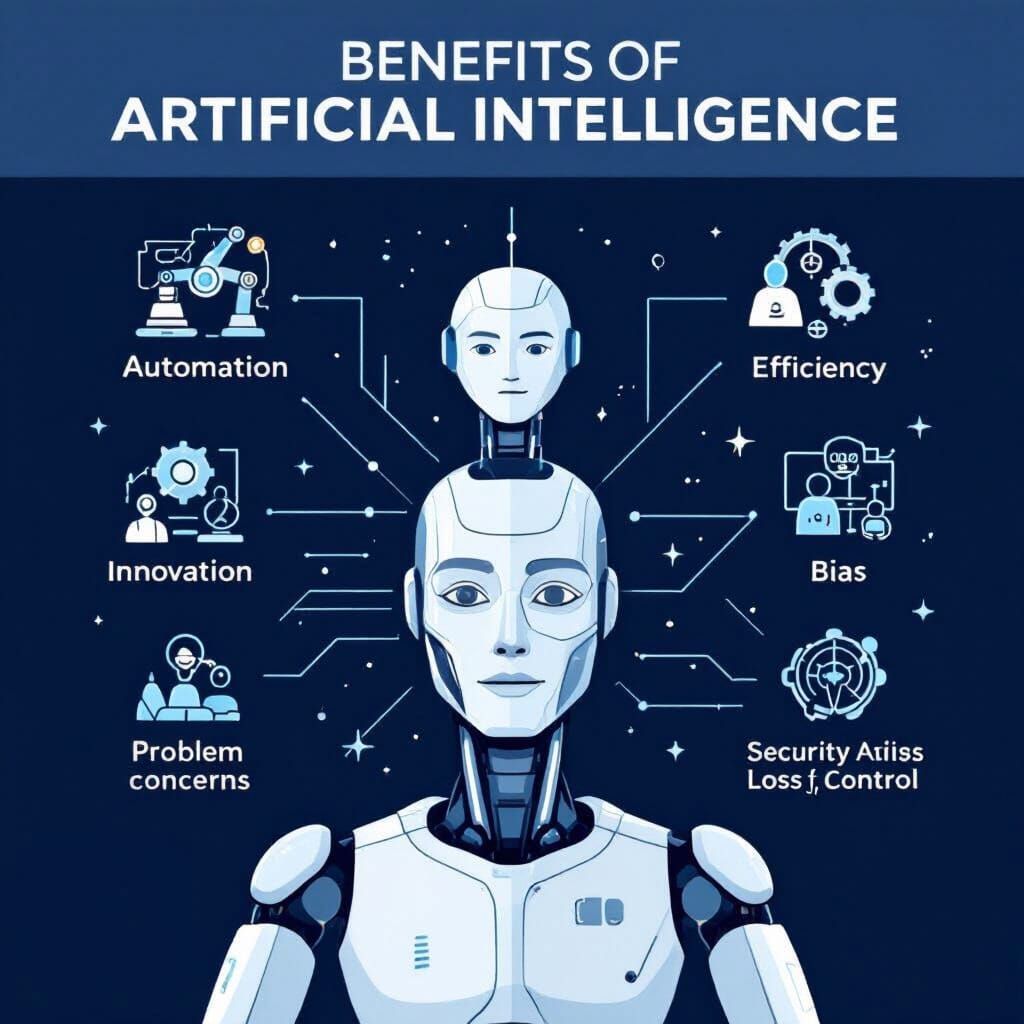 AI Benefits and Risks Infographic
