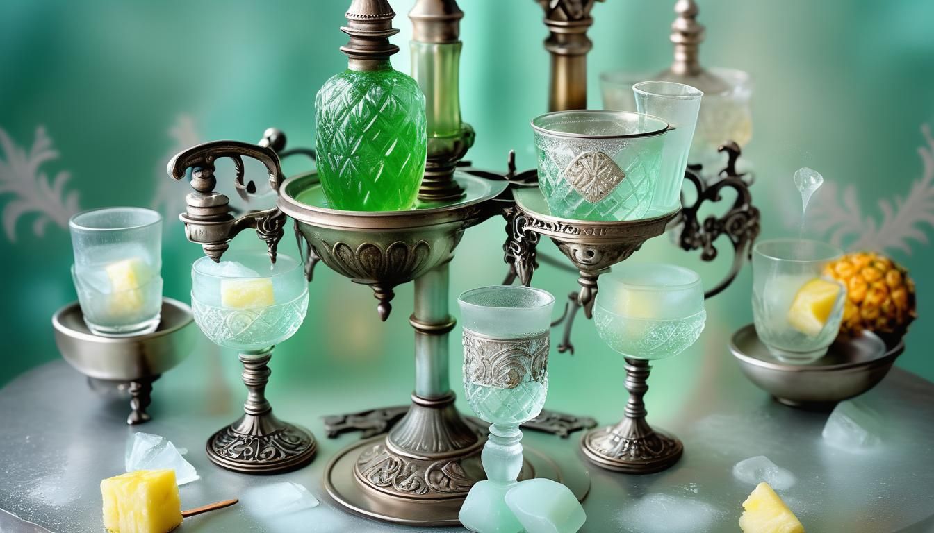Art Nouveau Absinthe Fountain Still Life