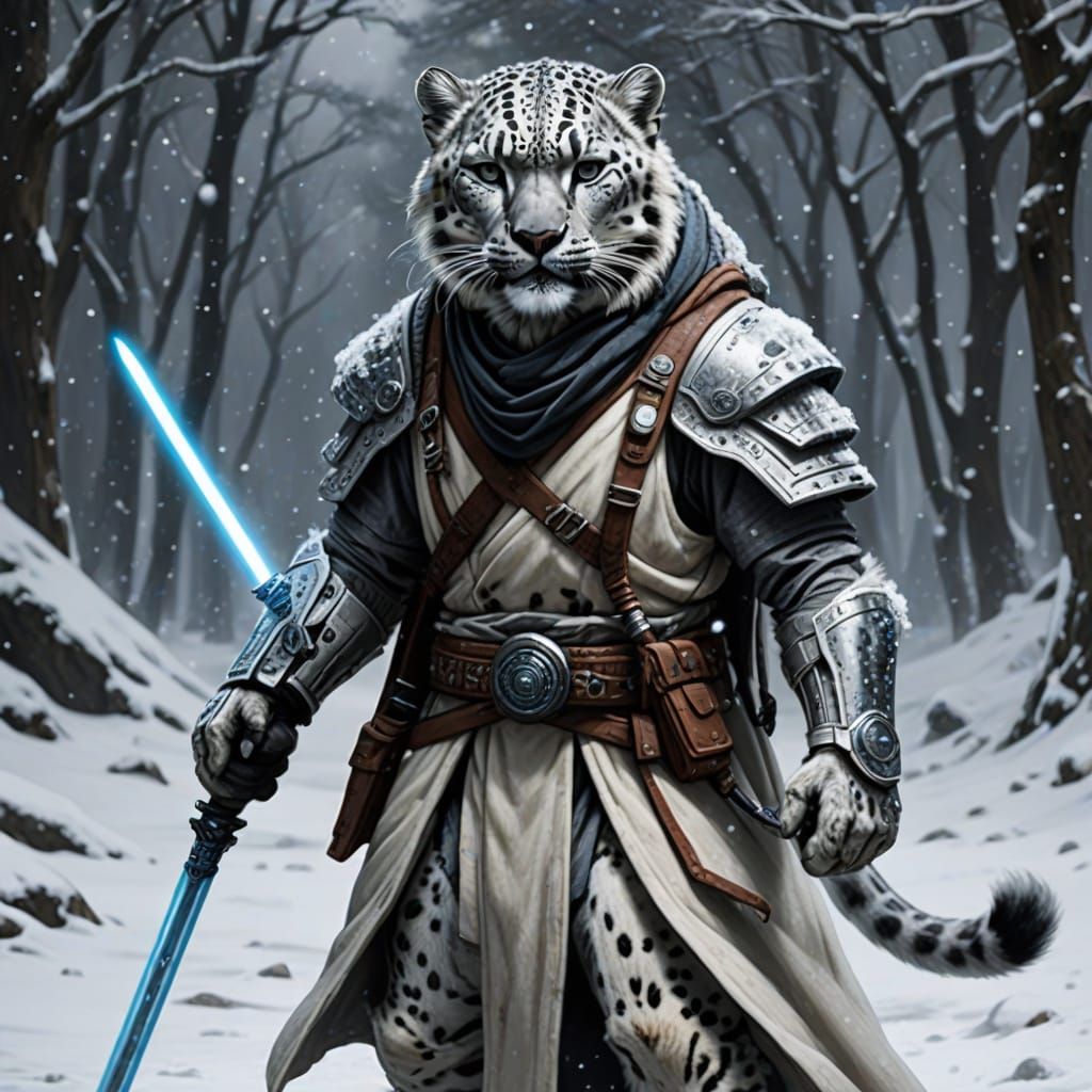 Snow Leopard Jedi Warrior