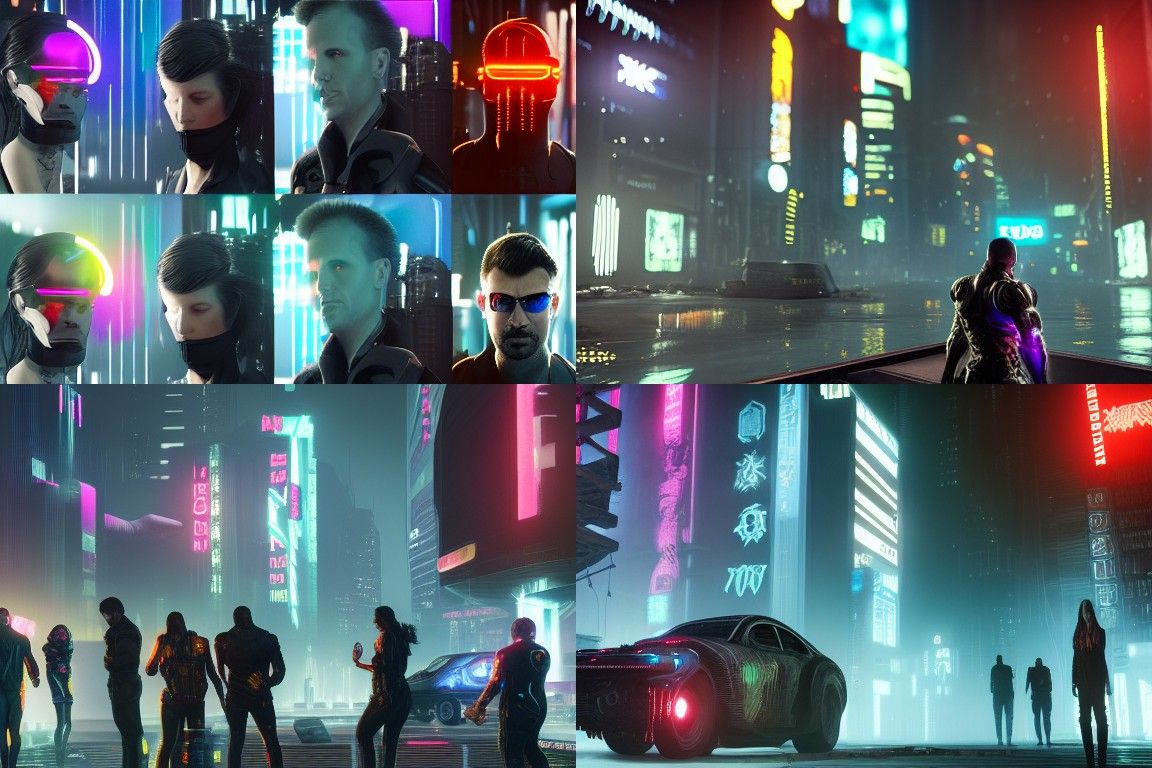 X-Ray Eyes Superpower in Cyberpunk Style