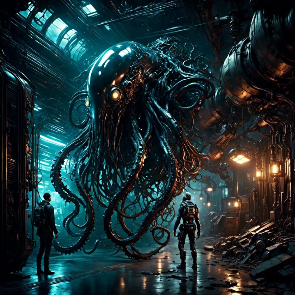 - you think it's still alive?  - beats me