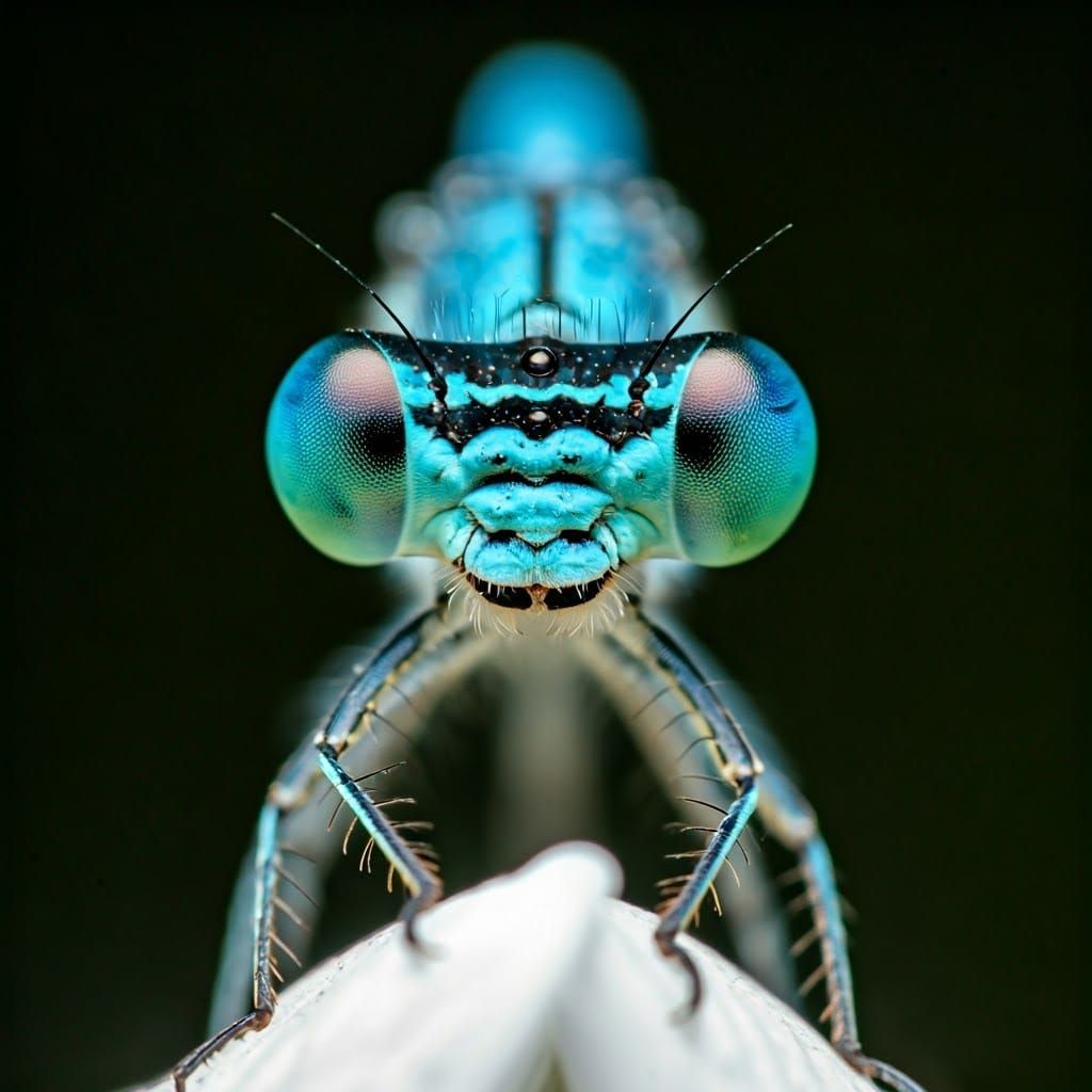 Damselfly eyes