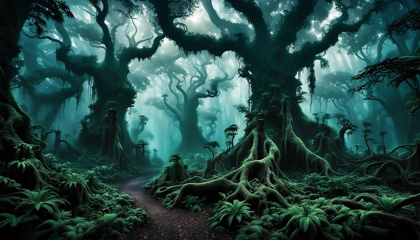 Ethereal Jungle: Whispers of Ancient Spirits in Fog