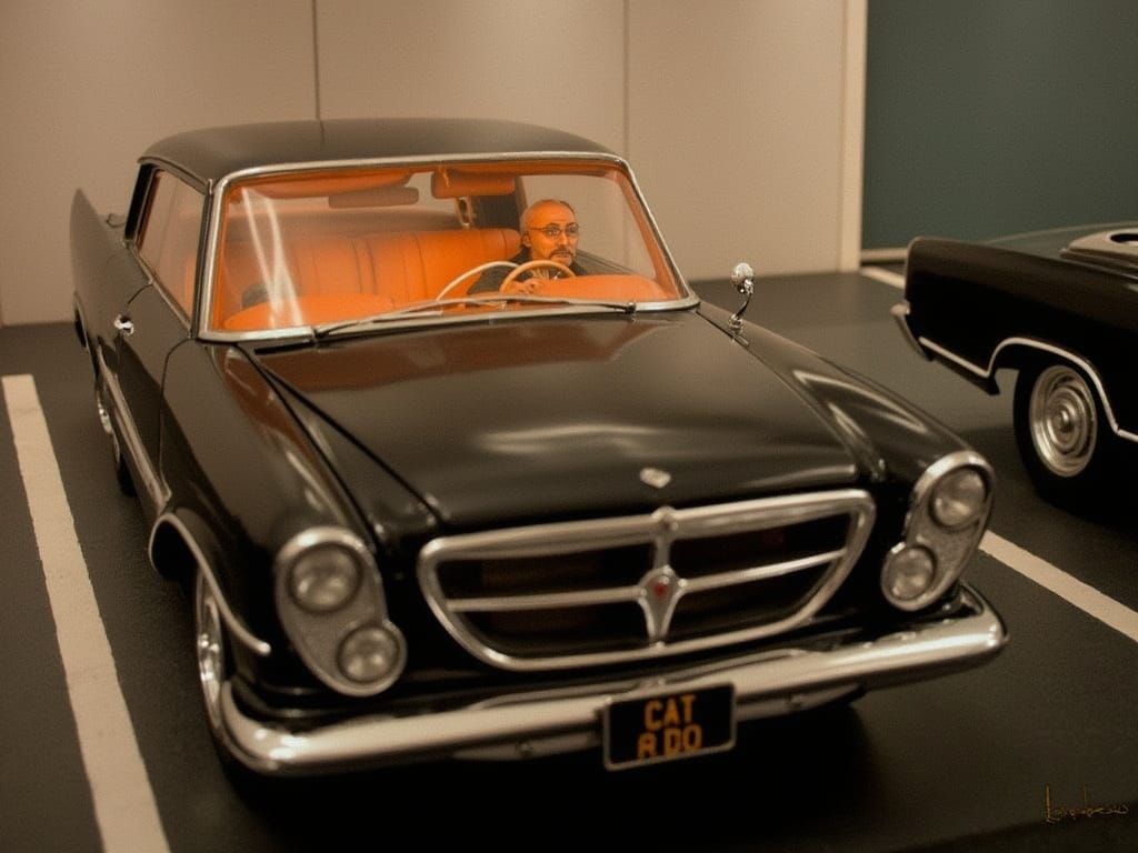 Nostalgic Car Portrait in Cinematic Style