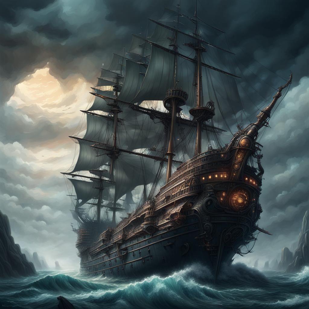 Epic Fantasy Vessel: By The Wind Sailor