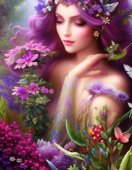 Enchanting Fairy Princess Garden with Pixies