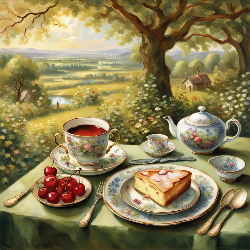 Anthropomorphic Plate and Spoon Escape in Impressionist Coun...