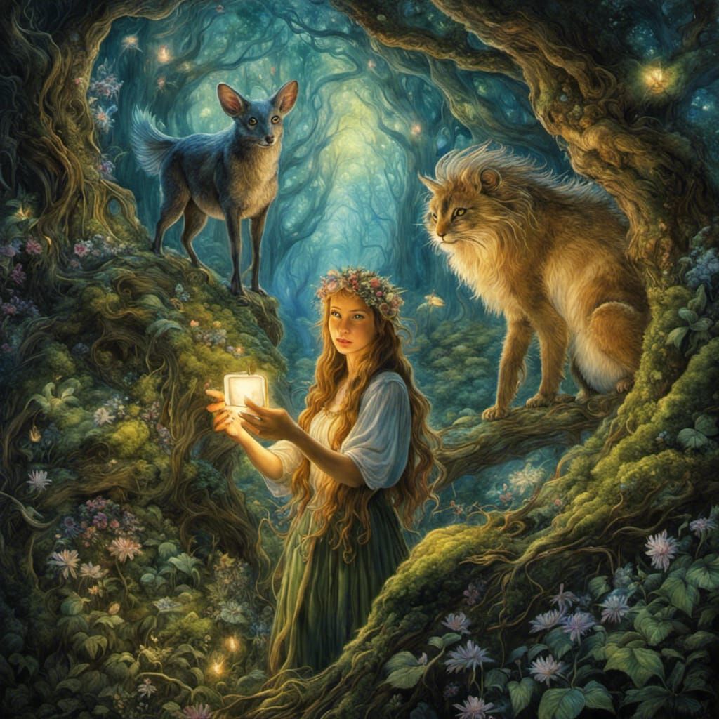 Enchanted Forest Scene