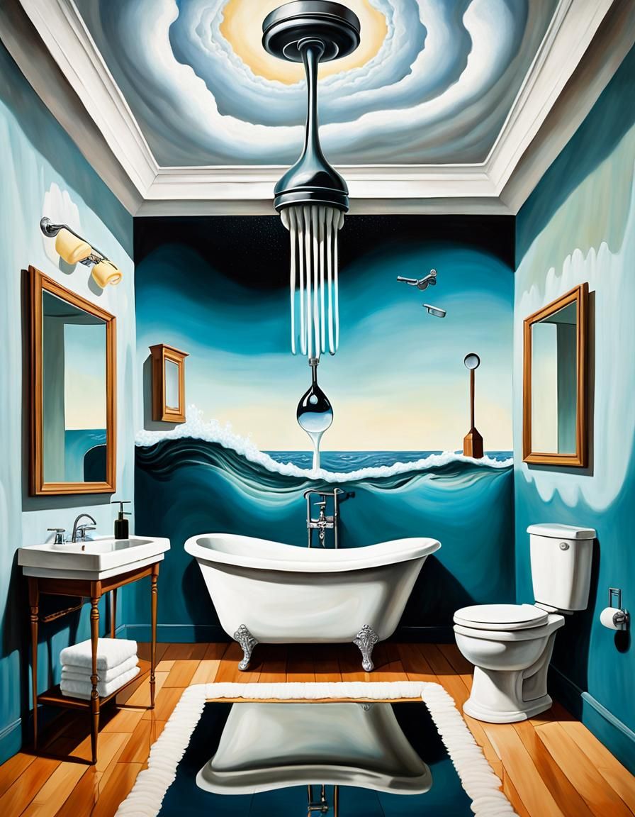 Surrealist bathroom