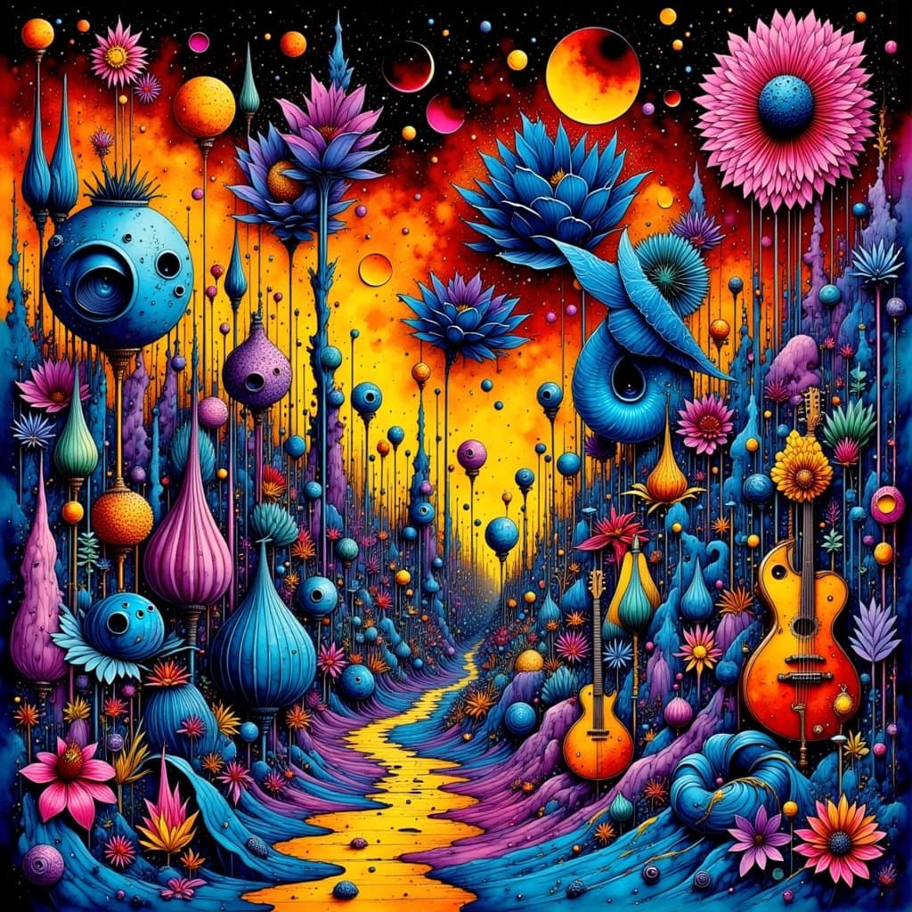 Psychedelic Abstract Tribute to the Bluesbreakers