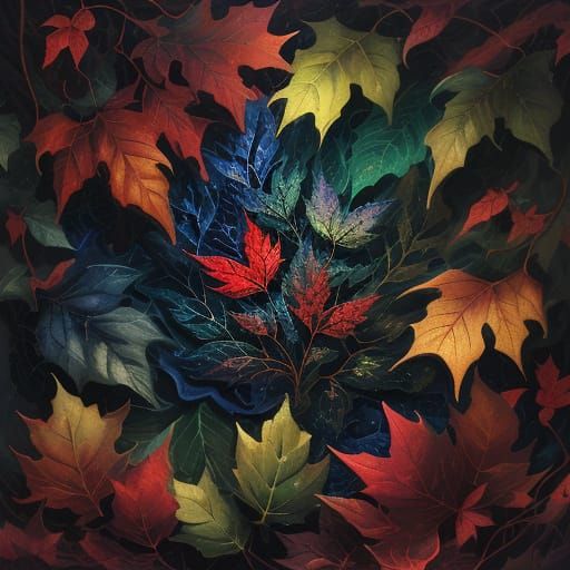 Mystical Creature in Fantasy Art with Gold Accents