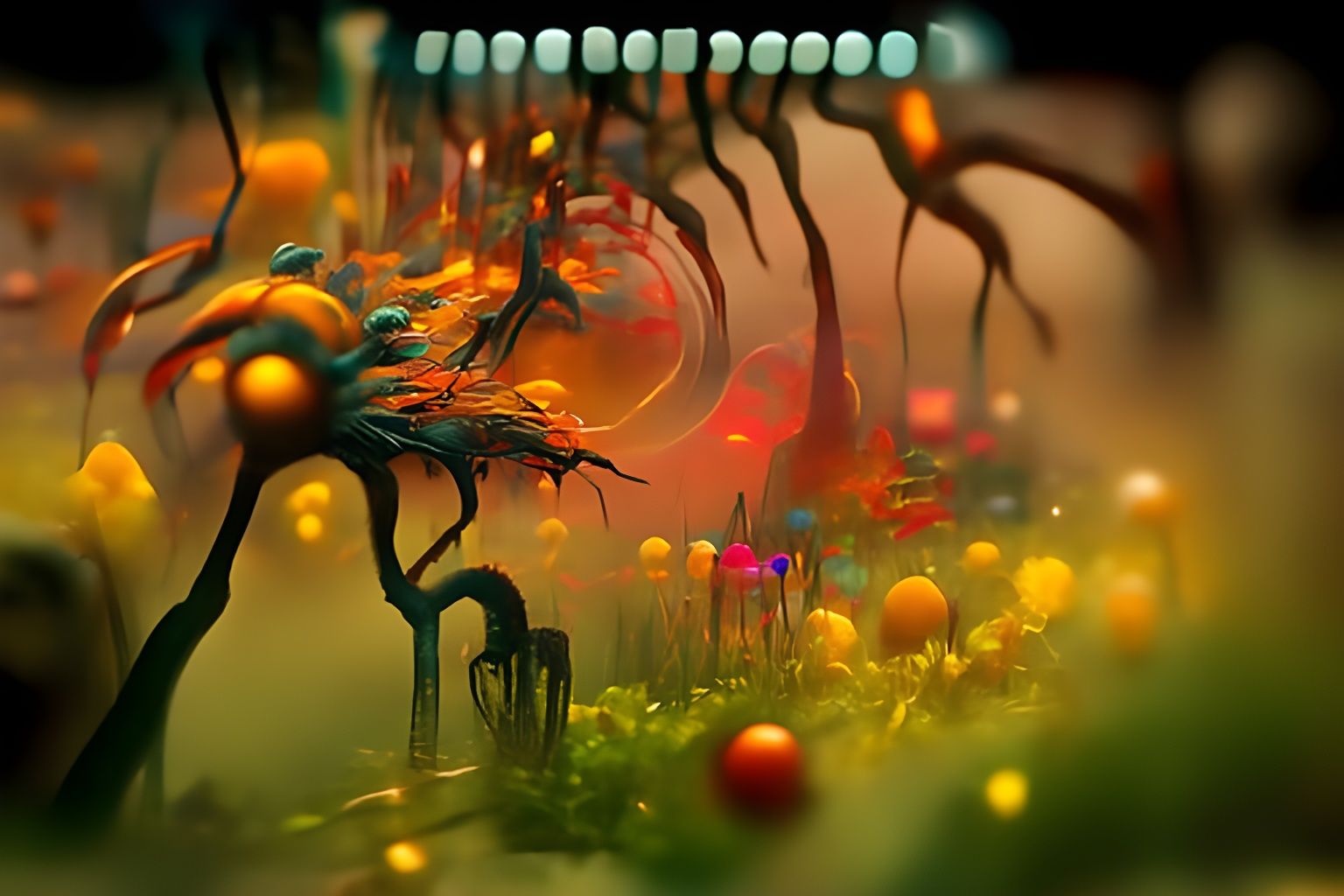 Surreal Gardens on Sonic Nine in Hyperreal Style