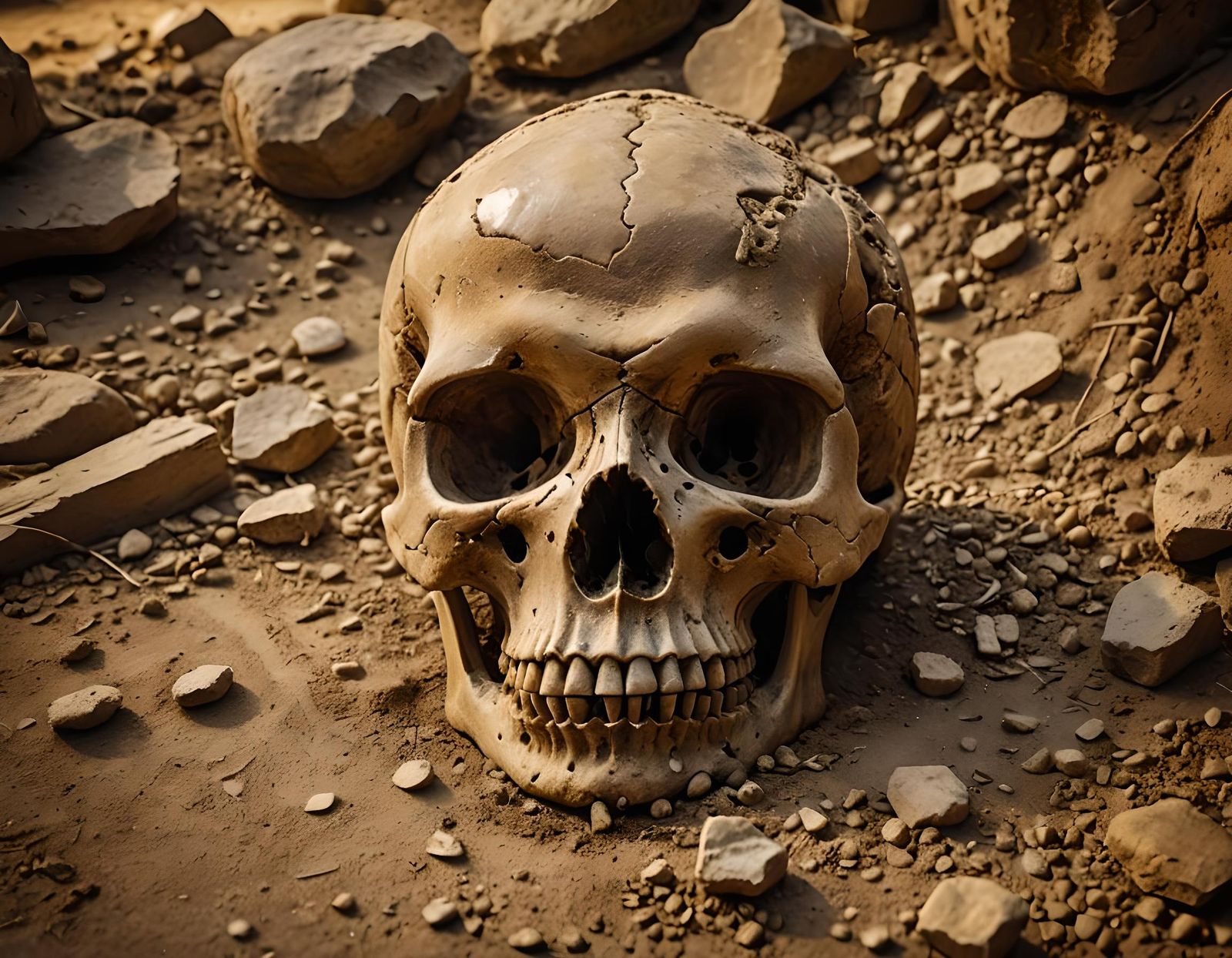 Ancient Human Skull Discovered at Historical Site