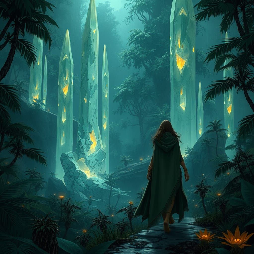 Crystal Jungle Ruins Exploration