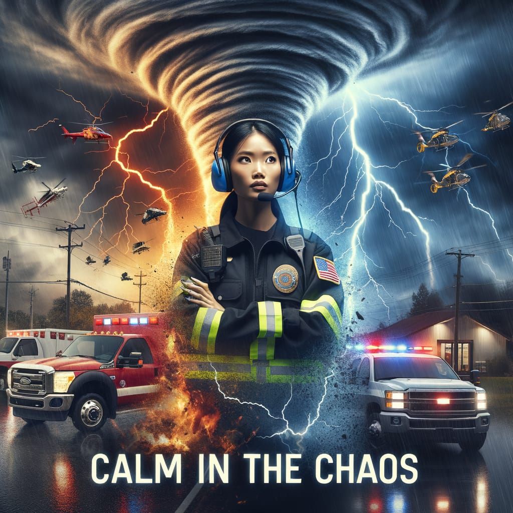 Calm in the Chaos: A Double Exposure Concept