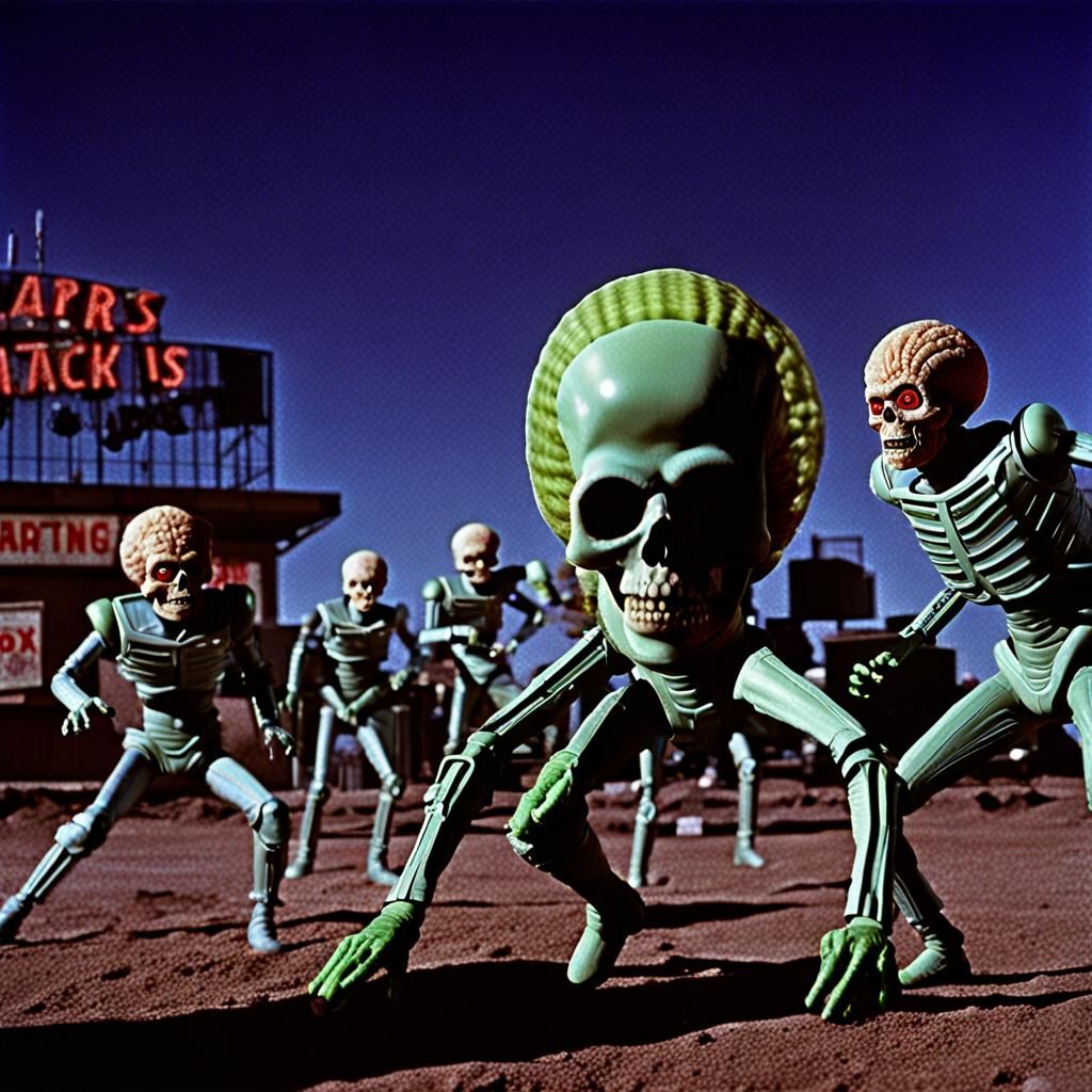 Mars Attacks! Cinematic Scene of Impending Doom